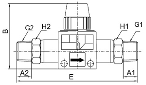 HVSS-G,Hand Valve,Pneumatic Fittings, Air Fittings, one touch tube fittings, Pneumatic Fitting, Nickel Plated Brass Push in Fittings